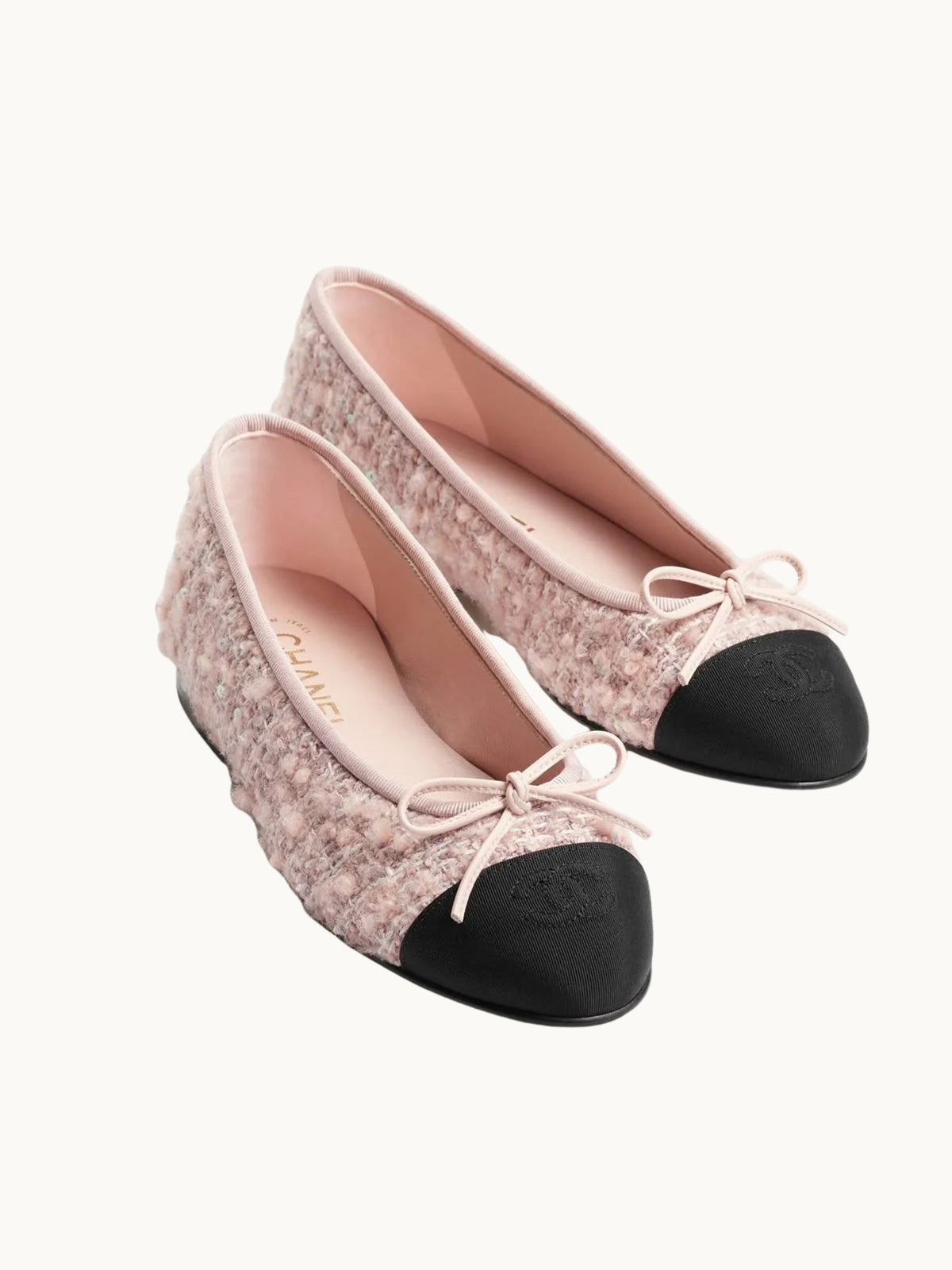 NEL PINK TWEED BALLERINA’S