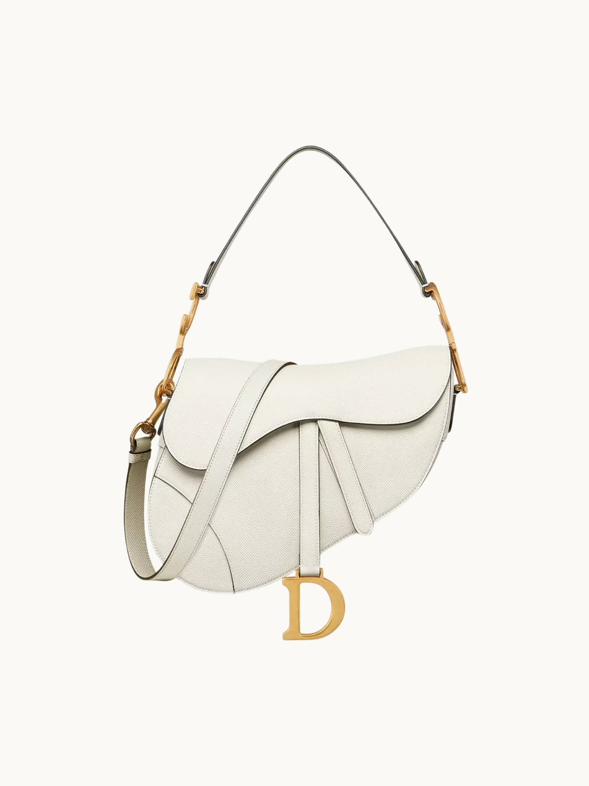 WHITE SADDLE BAG